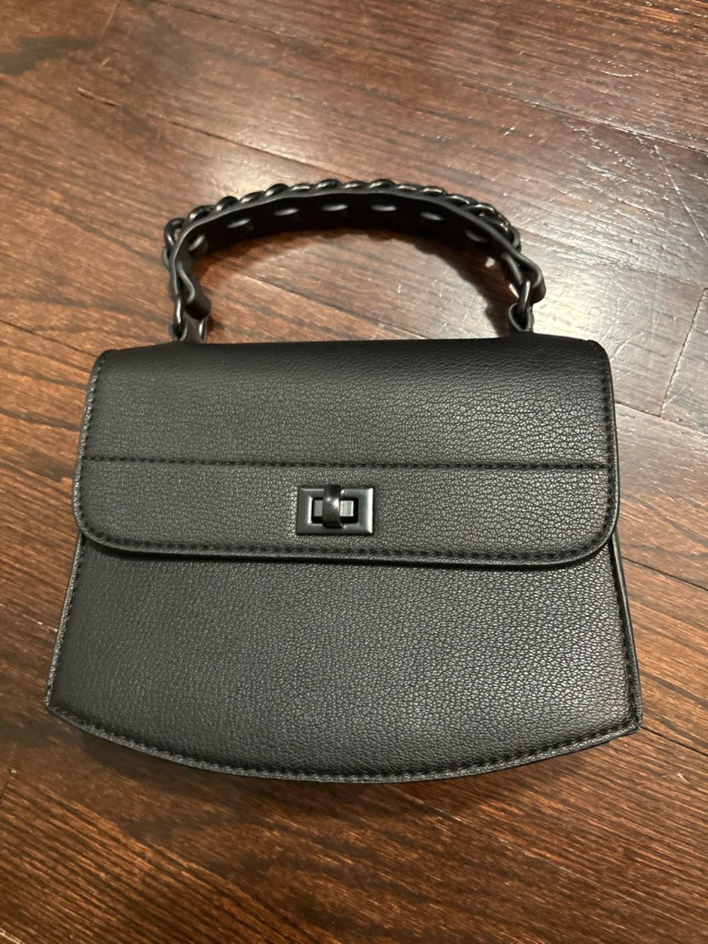 Sleek Black crossbody Top-Handle Bag